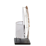 Настольная лампа из перламутра и дерева на подставке Indonesian Shell варинант исполнения - 5 | Loft Concept в Грозном