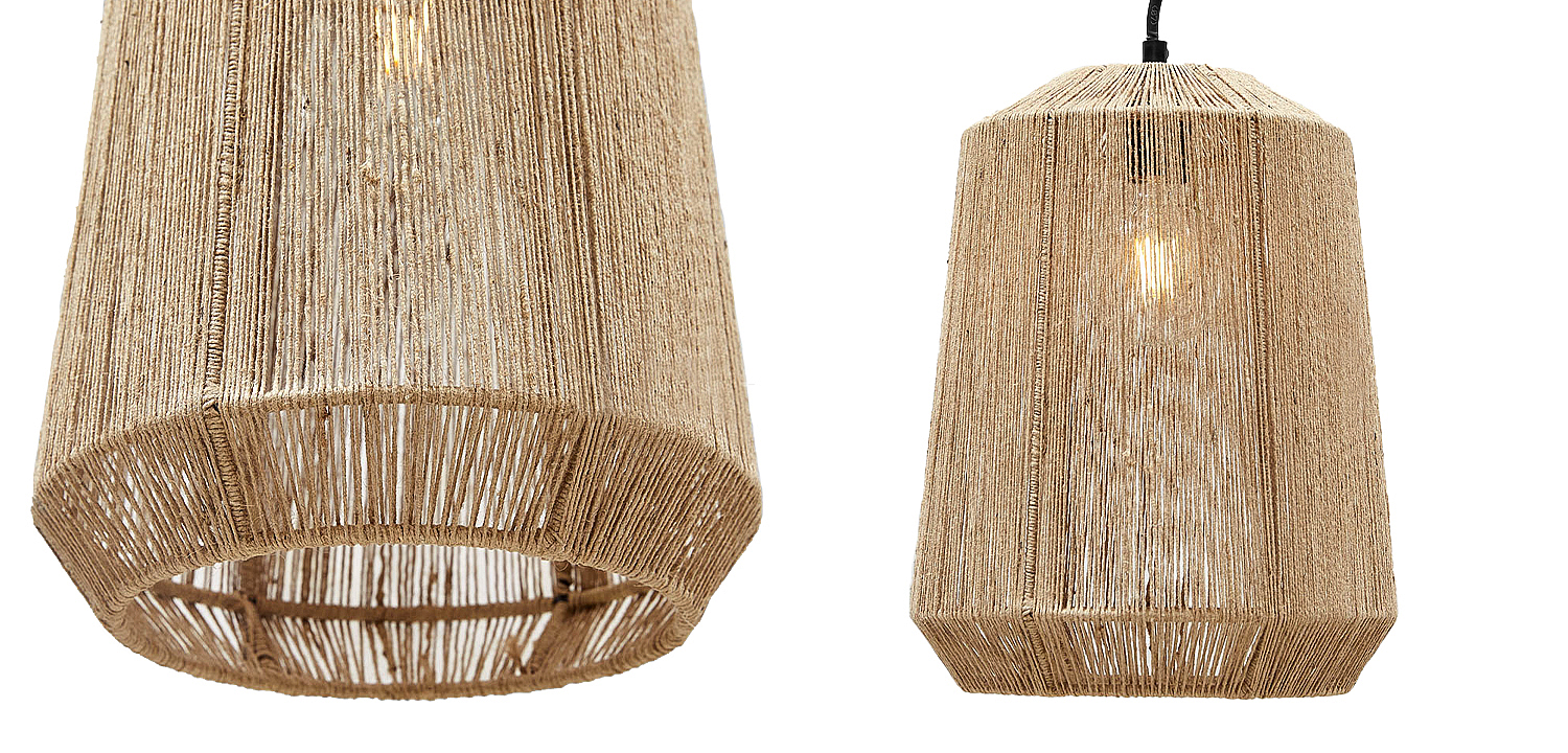 Подвесная люстра с плетеным плафоном Uma Wicker Chandelier Подвесная люстра с плетеным плафоном Uma Wicker Chandelier - Loft-Concept в Грозном