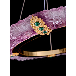 Люстра в форме кольца розовая Warm Pink Light варинант исполнения - 4 | Loft Concept в Грозном