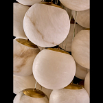 Люстра подвесная с сферическими плафонами из натурального камня Glowing Spheres варинант исполнения - 4 | Loft Concept в Грозном