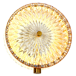 Бра с плафоном из рельефного стекла Peony Glass Bronze  варинант исполнения - 2 | Loft Concept в Грозном