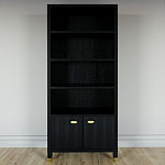 Книжный Стеллаж Elsa Dreams Black с задней стенкой варинант исполнения - 5 | Loft Concept в Грозном