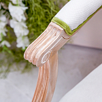 Стул с подлокотниками золотистый из бука с изображением птиц и цветов Blooming Birds варинант исполнения - 2 | Loft Concept в Грозном