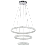 Многоярусная кольцевая люстра с хрустальным декором Gilbertine Crystal Ring Chandelier варинант исполнения - 2 | Loft Concept в Грозном