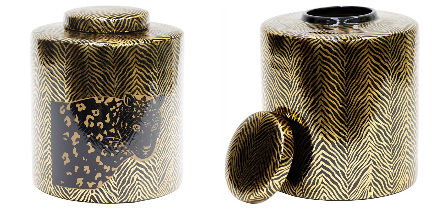 Ваза Leopard Vase black and gold 25 Ваза Leopard Vase black and gold 25 - Loft-Concept в Грозном
