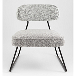 Кресло лаунж Kate букле серый варинант исполнения - 4 | Loft Concept в Грозном