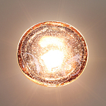 Бра с круглым плафоном из прозрачного стекла с пузырьками воздуха Effervia  варинант исполнения - 6 | Loft Concept в Грозном