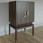 Кабинетный шкаф Elsa Dreams Walnut с 2-мя ящиками варинант исполнения - 6 | Loft Concept в Грозном