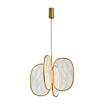 Люстра с гравировкой на акриловых плафонах Gravyura Bronze D 50 см варинант исполнения - 2 | Loft Concept в Грозном