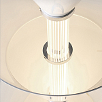 Подвесной светильник светодиодный в виде ряда белых металлических конусов  Herringbone варинант исполнения - 8 | Loft Concept в Грозном