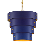 Подвесной светильник фигурный синий из 4-х широких колец Alternating Rings варинант исполнения - 1 | Loft Concept в Грозном
