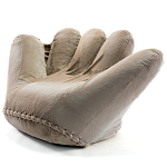 Дизайнерское плюшевое кресло в форме руки бежевое Poltronova Joe Plush Dove Grey варинант исполнения - 2 | Loft Concept в Грозном