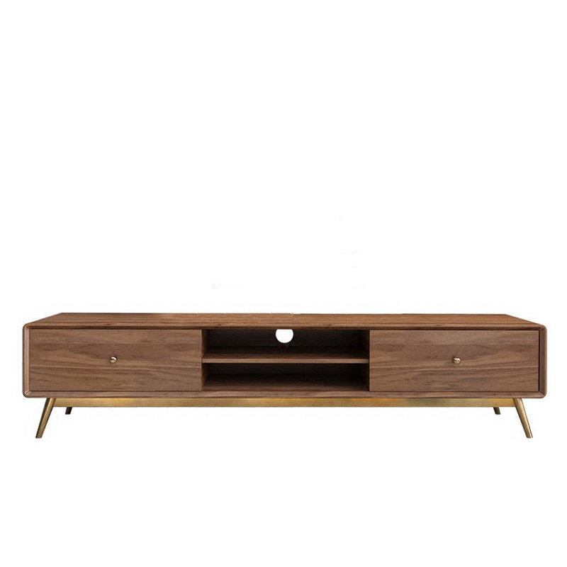 Тв-тумба Walnut tv Орех Глянцевое золото Тв-тумба Walnut tv Орех Глянцевое золото в Грозном | Loft Concept