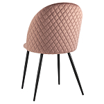 Мягкий стул в велюре пыльно-розового цвета Miruna Chair варинант исполнения - 4 | Loft Concept в Грозном