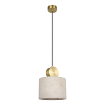 Подвесной светильник с круглым мраморным плафоном Marble square варинант исполнения - 1 | Loft Concept в Грозном