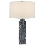 Настольная лампа с корпусом из серого мрамора Breathtaking View варинант исполнения - 3 | Loft Concept в Грозном