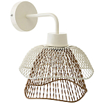 Бра с сетчатым металлическим абажуром Beige Gold Mesh Lampshade варинант исполнения - 1 | Loft Concept в Грозном