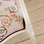 Полукресло из массива бука бежевое с растительным орнаментом Raffael Angel Beige Chair варинант исполнения - 5 | Loft Concept в Грозном