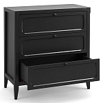 Комод с 3-мя ящиками черный Silva Black Chest of Drawers варинант исполнения - 3 | Loft Concept в Грозном