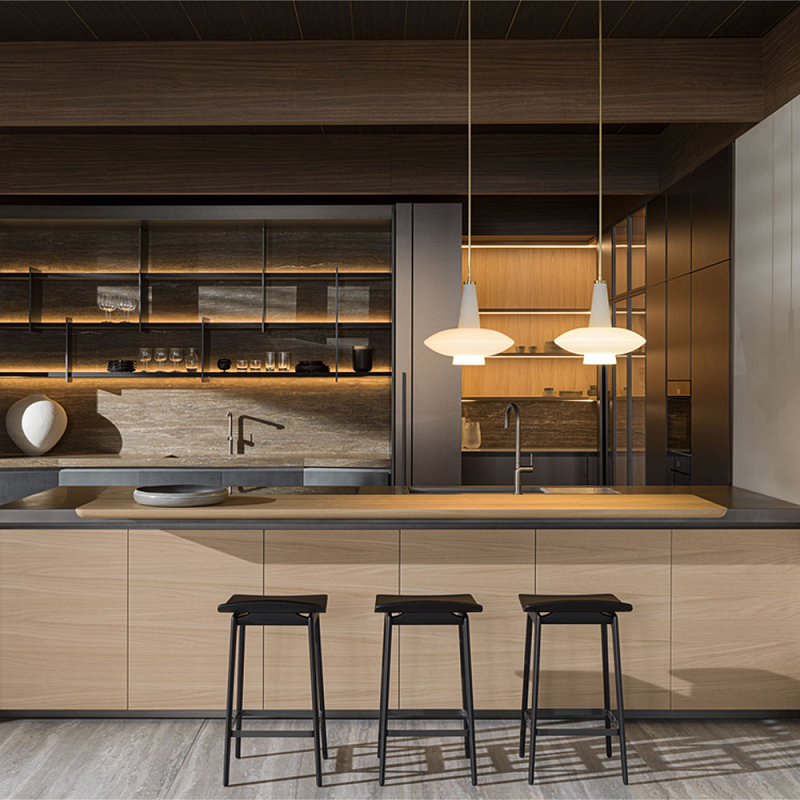 Кухонный гарнитур из массива дерева и металла HI-LINE 6 Dada Engenereed Kitchen Древесина Серый Графит Кухонный гарнитур из массива дерева и металла HI-LINE 6 Dada Engenereed Kitchen Древесина Серый Графит в Грозном | Loft Concept