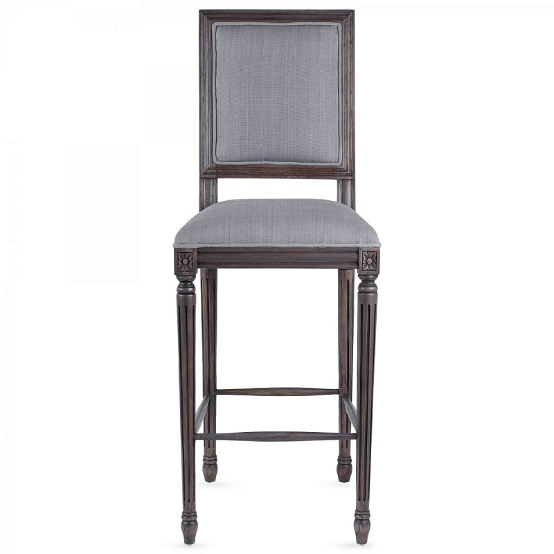 Барный стул JACOB bar stool Gray Linen Дерево Темно-Серый Серый Барный стул JACOB bar stool Gray Linen Дерево Темно-Серый Серый в Грозном | Loft Concept