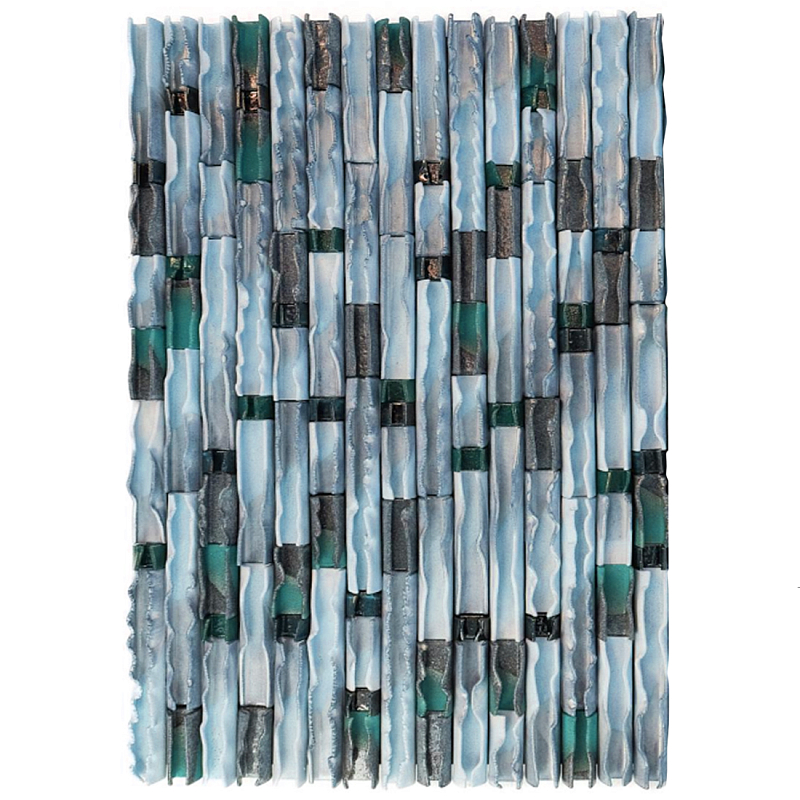 Фактурное Панно на стену Blue Energy Flow  Голубой в Грозном | Loft Concept 