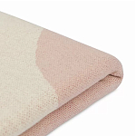 Плед из хлопка бежевого цвета с абстрактным принтом Elysian Flow Peach варинант исполнения - 4 | Loft Concept в Грозном