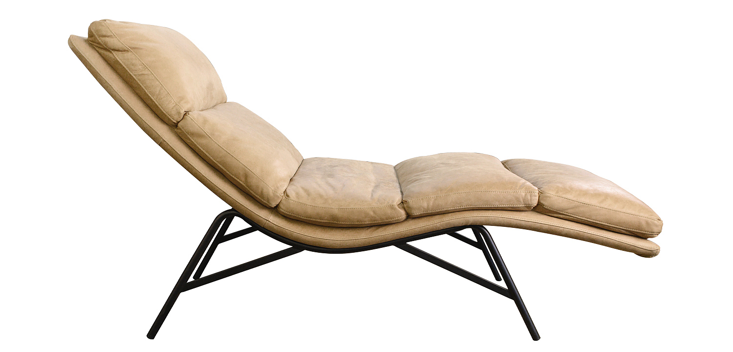 Кушетка Aimeric Leather Chaise Longue Кушетка Aimeric Leather Chaise Longue - Loft-Concept в Грозном