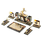 Настольный письменный набор из яшмы и долерита с декором в виде коня Manager Organizer варинант исполнения - 3 | Loft Concept в Грозном