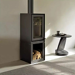 Дизайнерский журнальный столик чёрный с круглой столешницей Arycy варинант исполнения - 7 | Loft Concept в Грозном