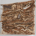 Большая Абстрактное Панно из веток и нитей Dryad Wall Art варинант исполнения - 1 | Loft Concept в Грозном