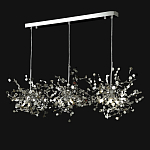 Люстра подвесная из трех частей с металлическими круглыми элементами Terzani Argent варинант исполнения - 9 | Loft Concept в Грозном