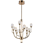 Люстра с декором в виде кристаллов из хрусталя Kenneth Crystal Stone Chandelier 12 варинант исполнения - 2 | Loft Concept в Грозном