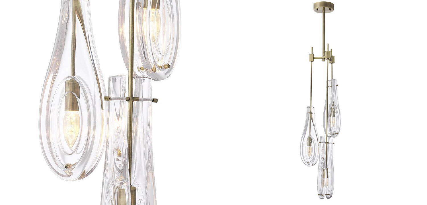 Люстра Eichholtz Chandelier Bellano S Brass Люстра Eichholtz Chandelier Bellano S Brass - Loft-Concept в Грозном