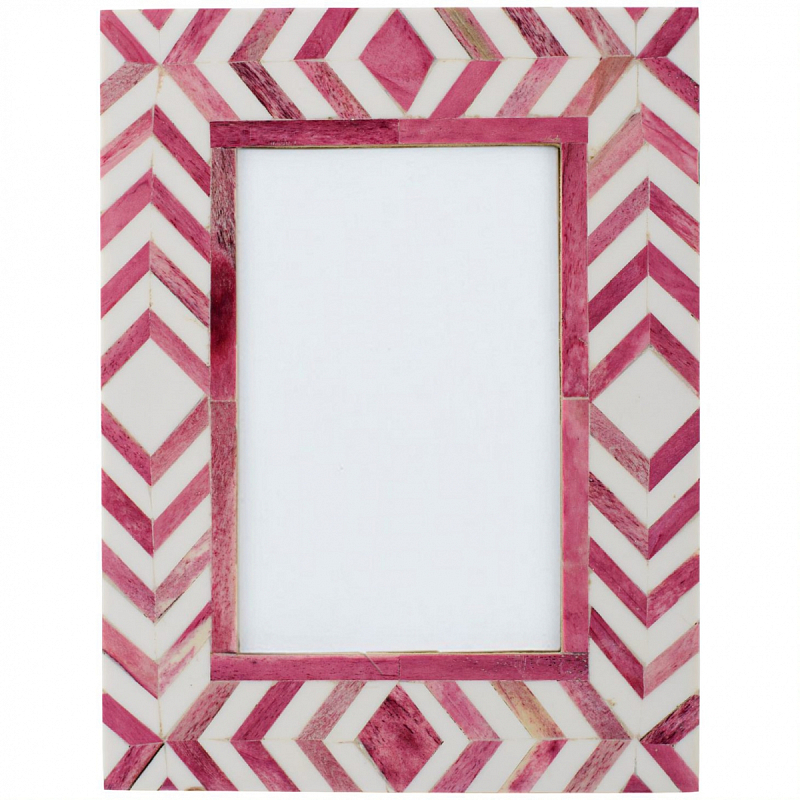 Фоторамка кость Pink Indian Bone Inlay photo frame Розовый Фоторамка кость Pink Indian Bone Inlay photo frame Розовый в Грозном | Loft Concept