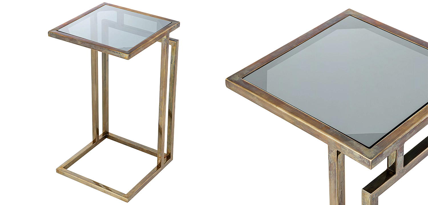 Приставной стол Eichholtz Side Table Marcus Brass Приставной стол Eichholtz Side Table Marcus Brass - Loft-Concept в Грозном