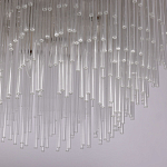 Люстра круглая с прозрачными стеклянными трубками Nembus варинант исполнения - 6 | Loft Concept в Грозном