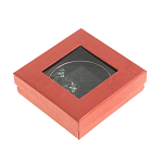 Зеркало карманное двухстороннее круглое из натурального камня Серафинит в подарочной упаковке Silver Stone Mirrors варинант исполнения - 4 | Loft Concept в Грозном