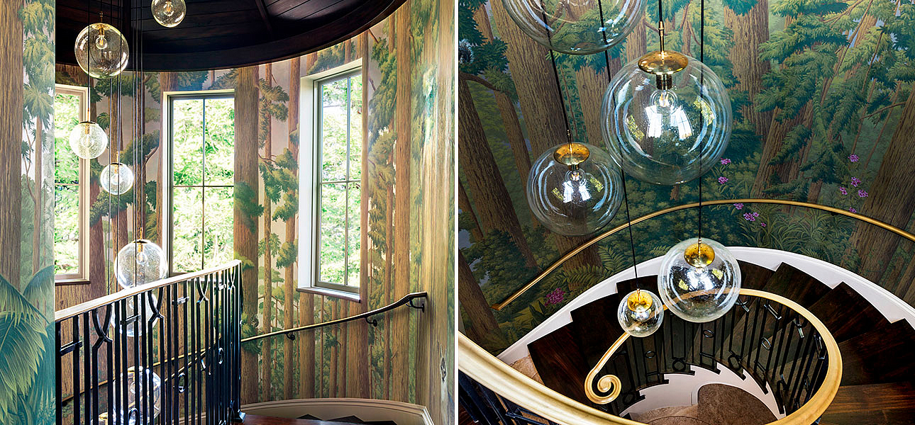 Обои ручная роспись Redwoods Roberts on Brushed Gold gilded paper Обои ручная роспись Redwoods Roberts on Brushed Gold gilded paper - Loft-Concept в Грозном