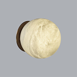 Настенно-потолочный светильник с плафоном в форме шара из алебастра Cryptocrystalline Stone варинант исполнения - 3 | Loft Concept в Грозном