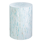 Столик с инкрустацией с перламутровым узором Dominic Blue варинант исполнения - 1 | Loft Concept в Грозном