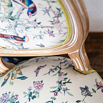 Стул из массива бука бежевый с изображением птиц и цветов Beige Green Chinoiserie Birds Garden Chair варинант исполнения - 5 | Loft Concept в Грозном