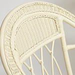 Комплект уличной мебели из ротанга Clara белый варинант исполнения - 3 | Loft Concept в Грозном