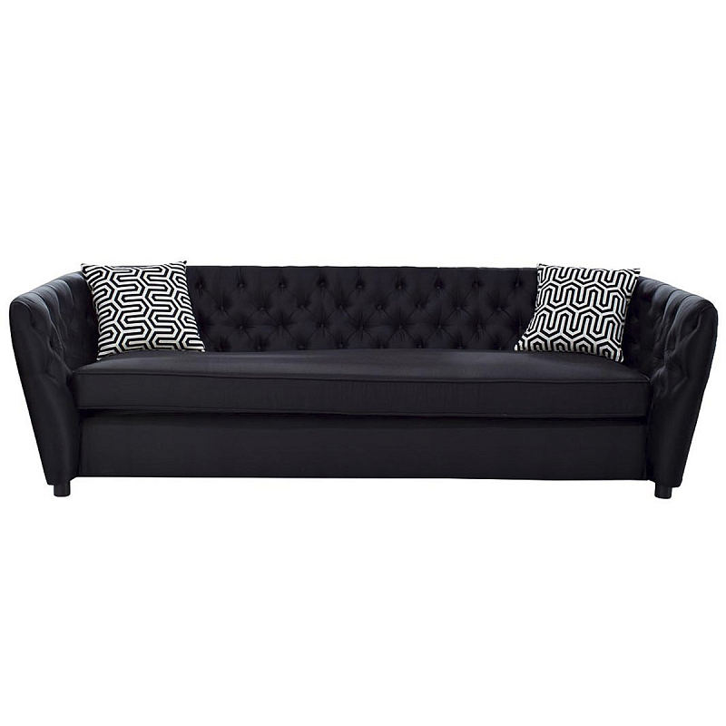 Диван Gilmore Chesterfield Sofa Черный Диван Gilmore Chesterfield Sofa Черный в Грозном | Loft Concept
