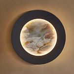 Бра в форме диска черного цвета Borders of Black варинант исполнения - 4 | Loft Concept в Грозном