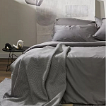 Плед из шерсти мериноса серого цвета 130×180 см Gray Waves варинант исполнения - 7 | Loft Concept в Грозном