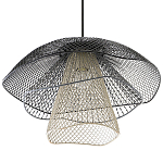 Подвесной светильник Black Grey Mesh Lampshade Hanging Lamp варинант исполнения - 3 | Loft Concept в Грозном
