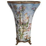 Фарфоровая ваза с изображением попугаев Eden Garden варинант исполнения - 2 | Loft Concept в Грозном