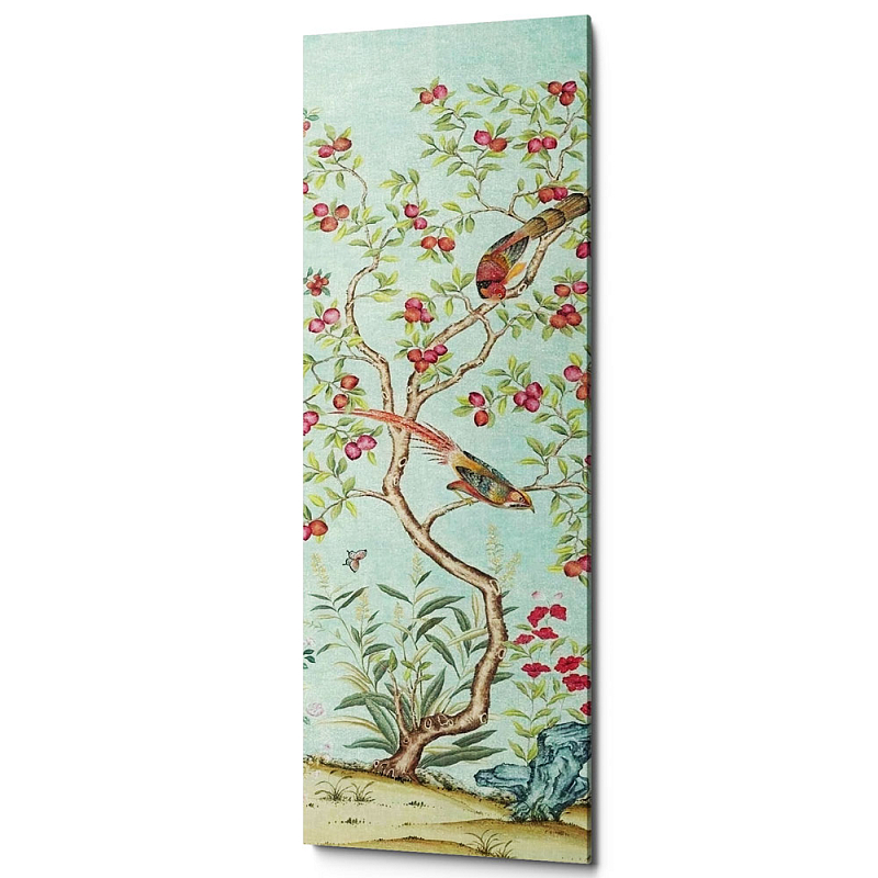Постер Blue Chinoiserie 2 Голубой пастельный Постер Blue Chinoiserie 2 Голубой пастельный в Грозном | Loft Concept