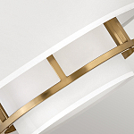 Потолочный светильник с двухслойным белым текстильным абажуром Hinkley варинант исполнения - 18 | Loft Concept в Грозном